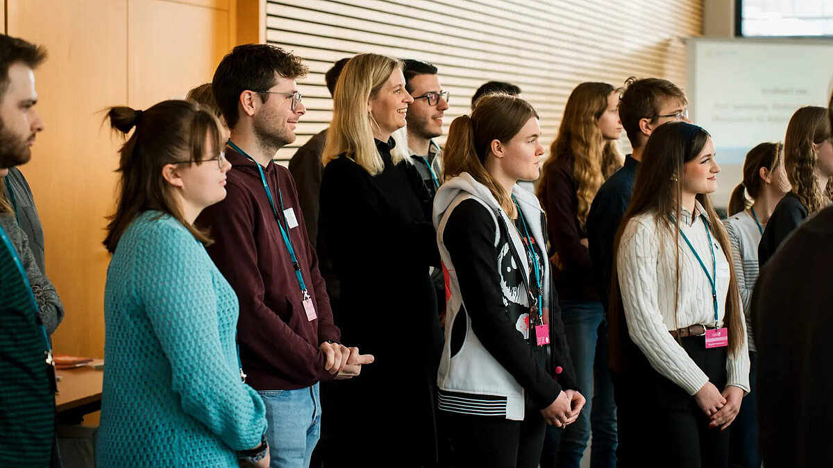 Abschlussveranstaltung des Jugend-Teams im Thüringer Landtag. 