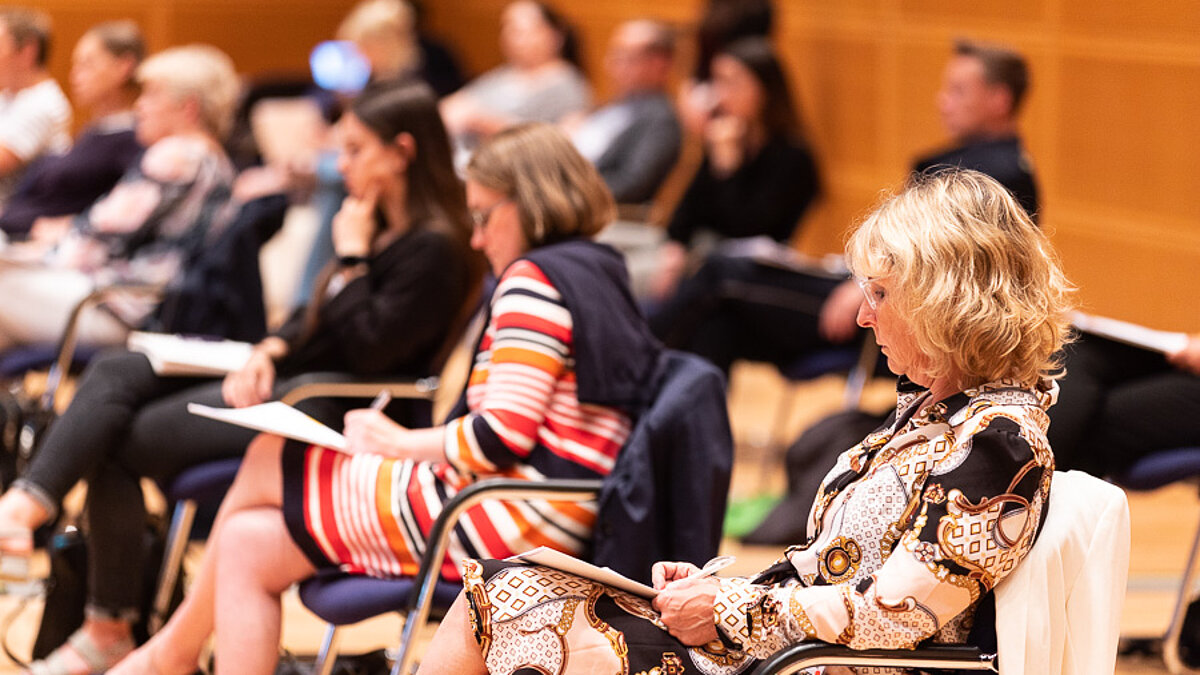 The picture shows the audience.