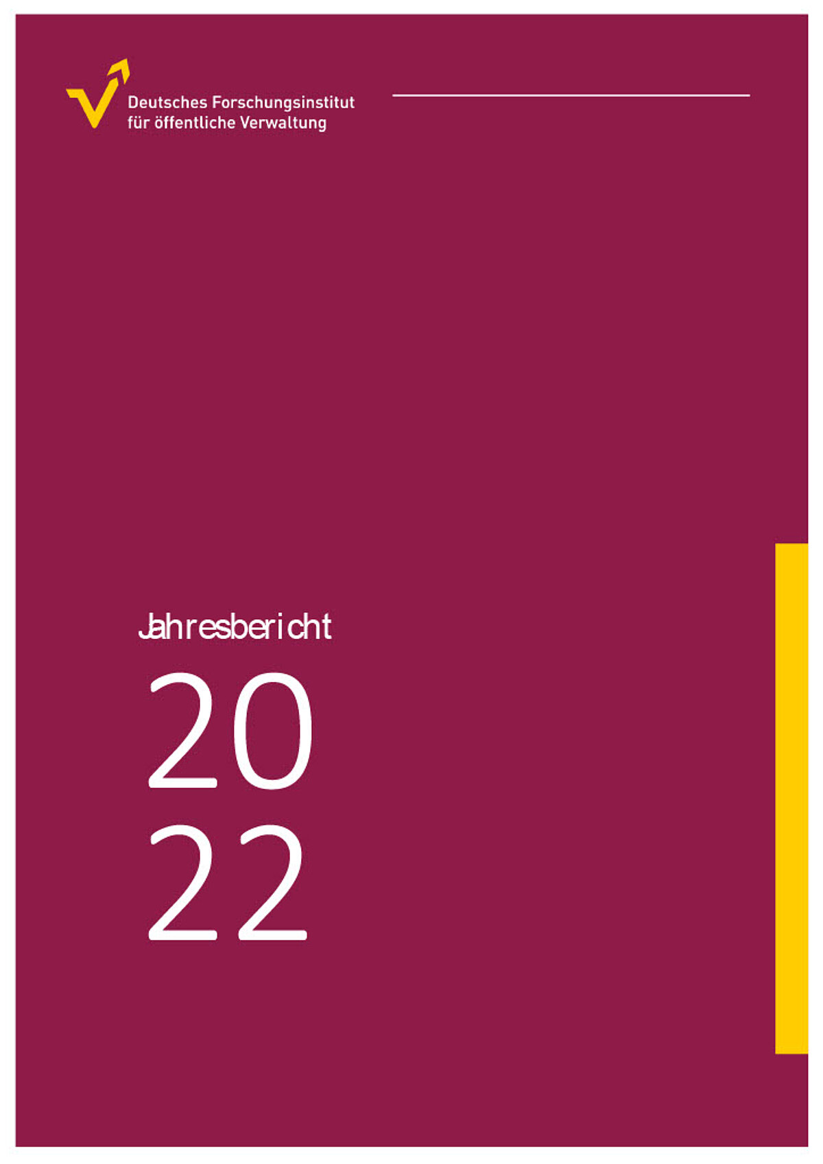 Cover des Jahresberichts 2022