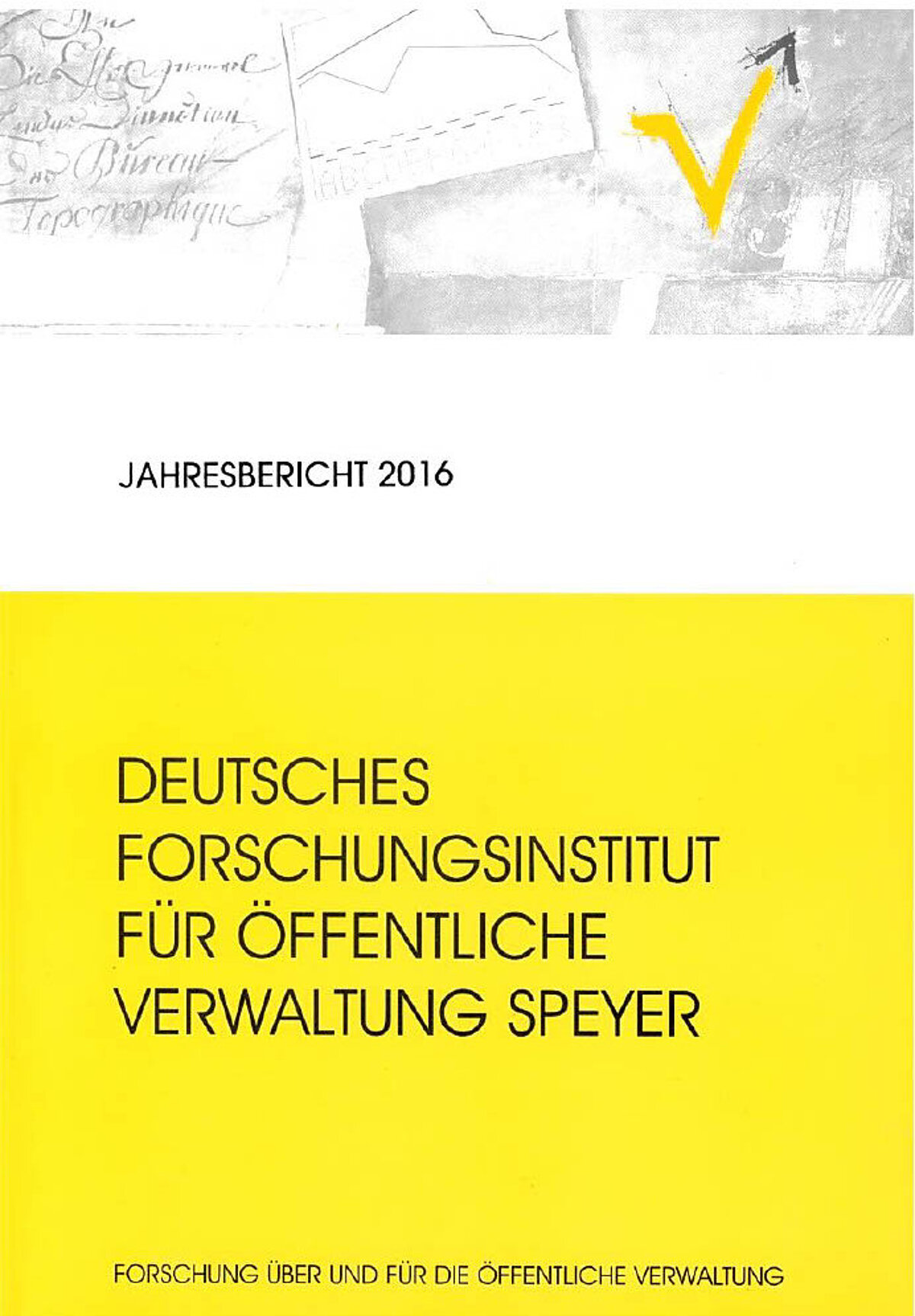 Cover des Jahresberichts 2016
