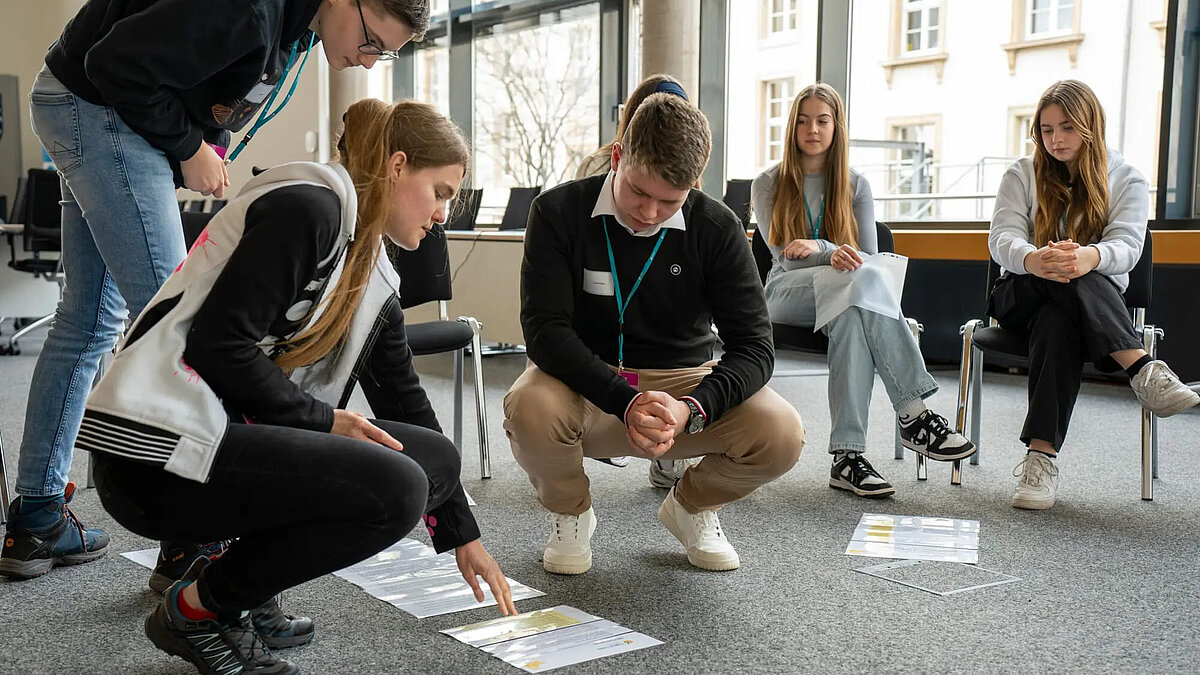 Abschlussveranstaltung des Jugend-Teams im Thüringer Landtag. 