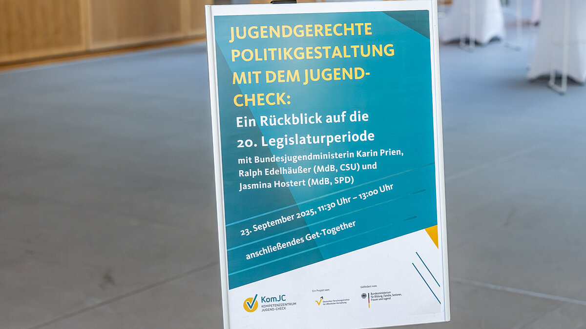 Veranstaltungsschild
