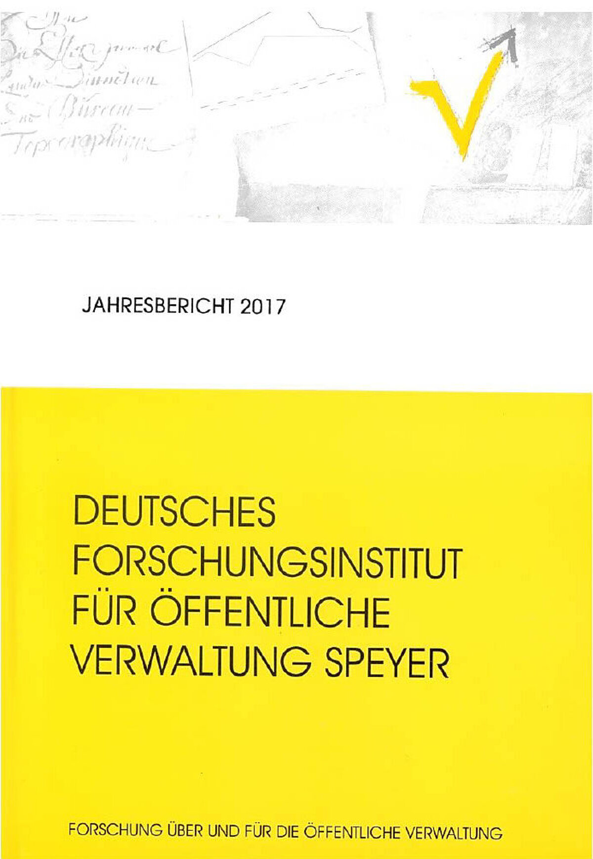 Cover des Jahresberichts 2017